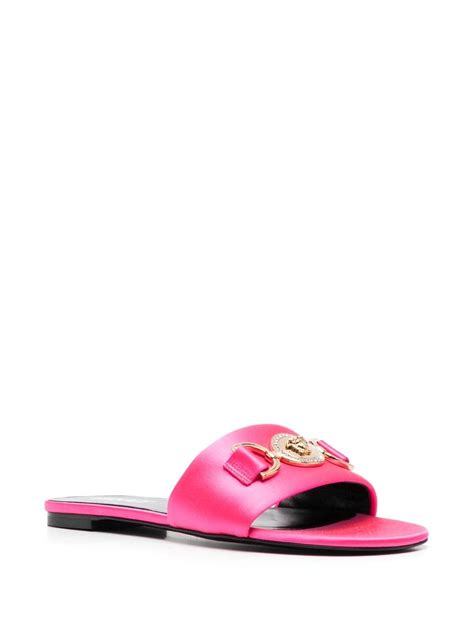 versace pink flats